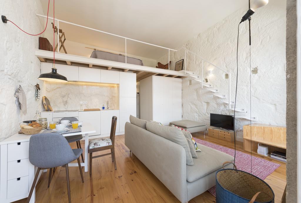 Lovelystay - Cativo Mezzanine Studio Porto Luaran gambar
